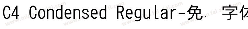 C4 Condensed Regular字体转换